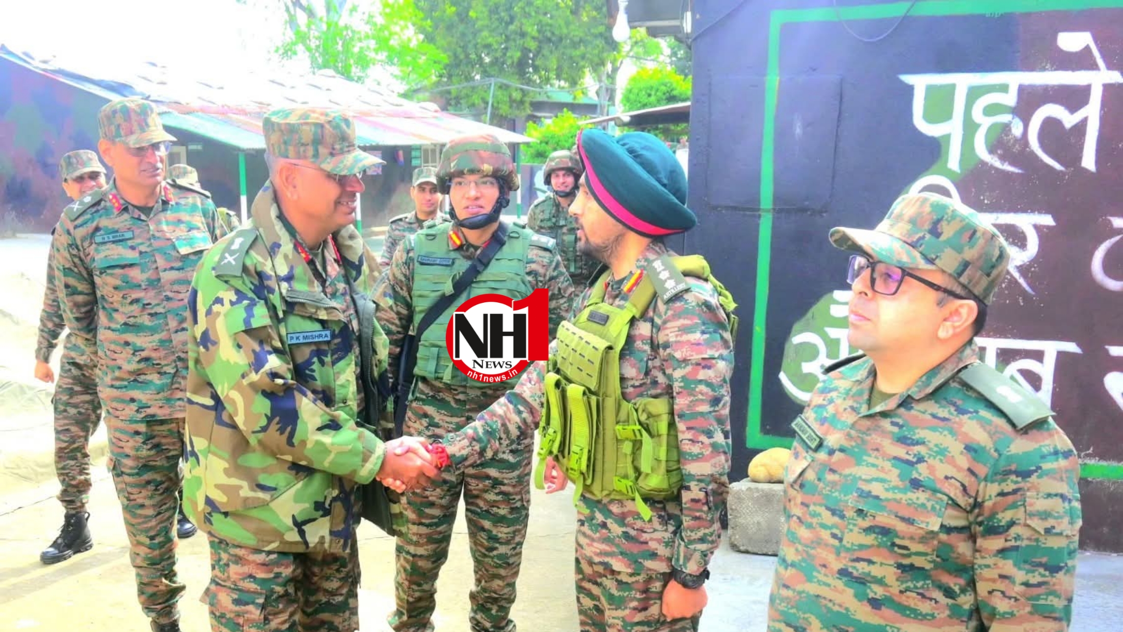 GOC White Knight Corps Reviews Operational Readiness Along LoC in Akhnoor