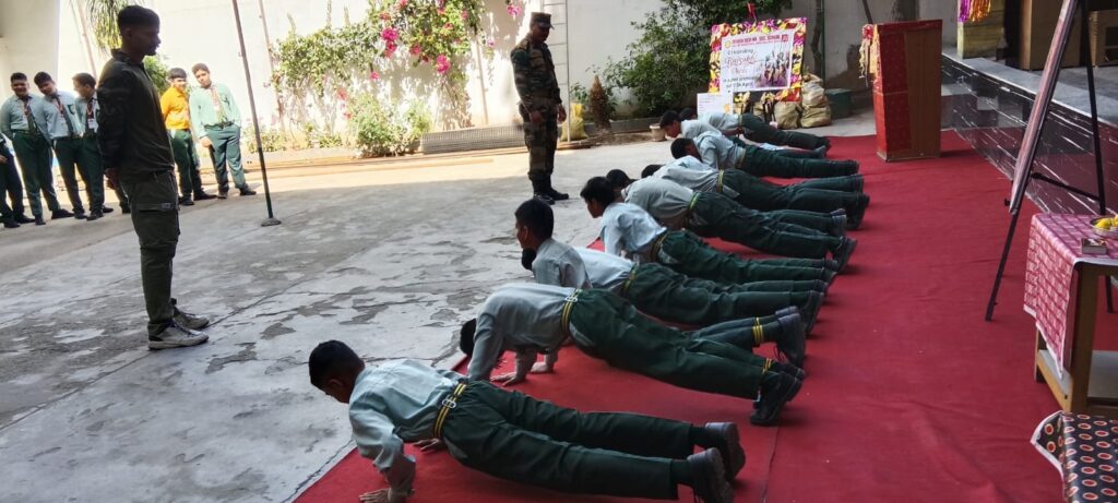 NCC visit Dewan Devi School
