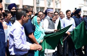Omar Abdullah ambulances flag off